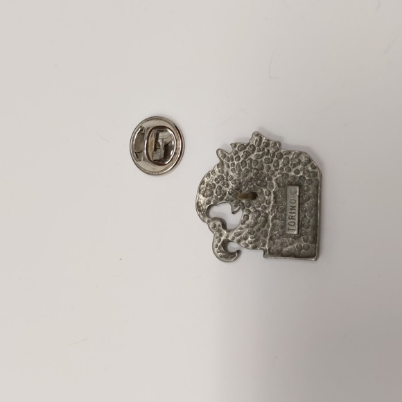 Torino Pewter Cat Pin Sleeping Christmas Cat Rare - Picture 4 of 7